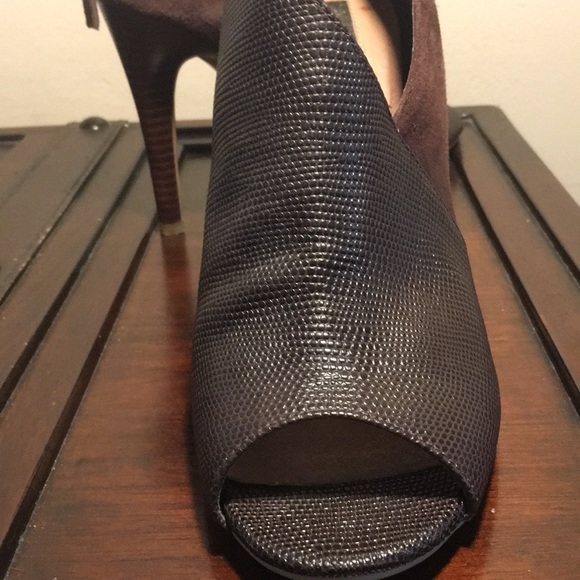 Halogen suede and leather open toe heels - Picture 6 of 6